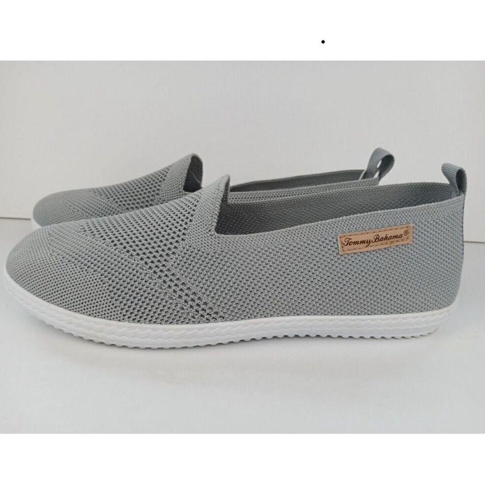 Tommy Bahama Light Gray Mesh Slip-Ons